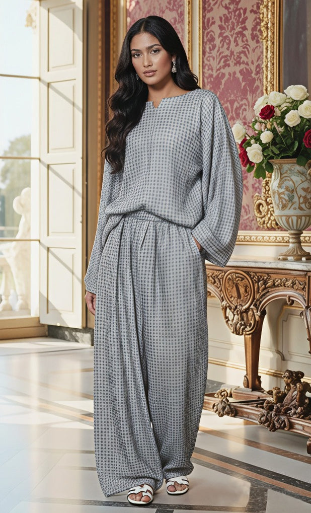 CENE Ash White Floral Co-ord Set